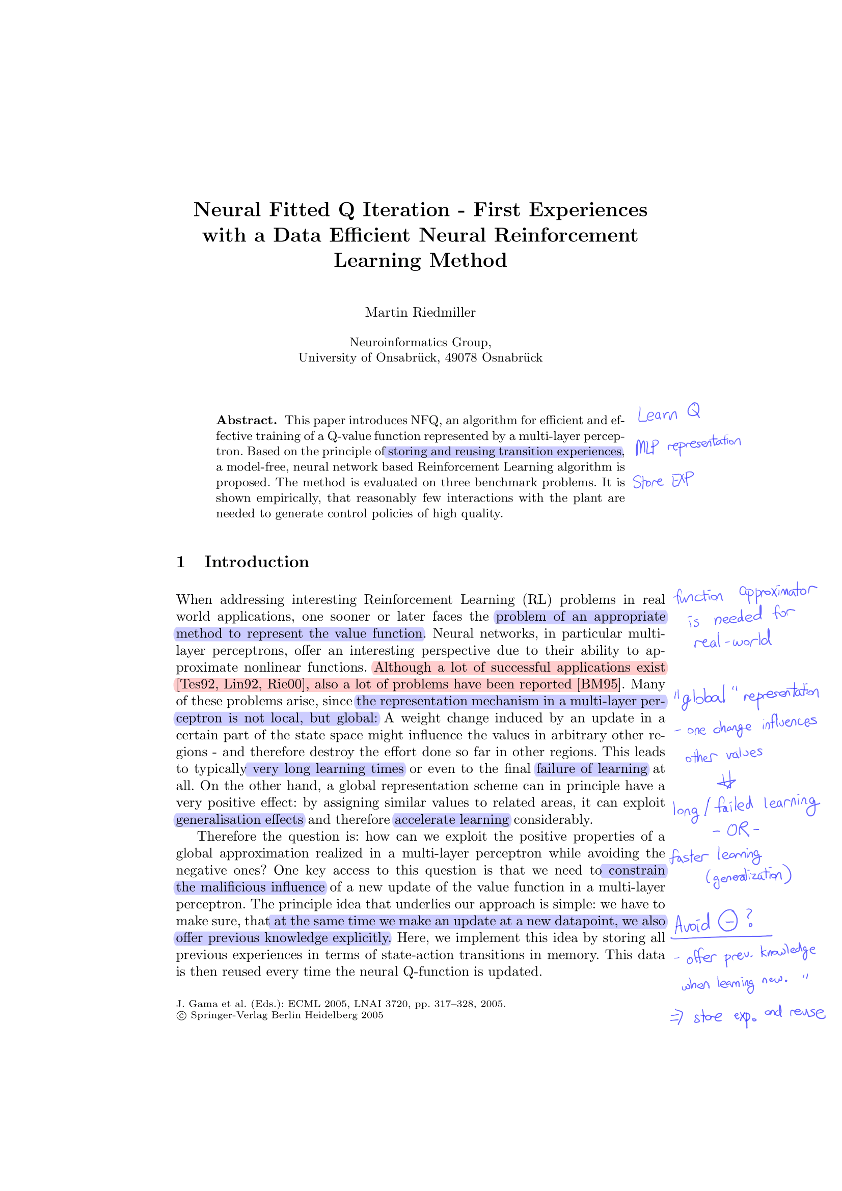 Paper Unraveled: Neural Fitted Q Iteration (Riedmiller, 2005)