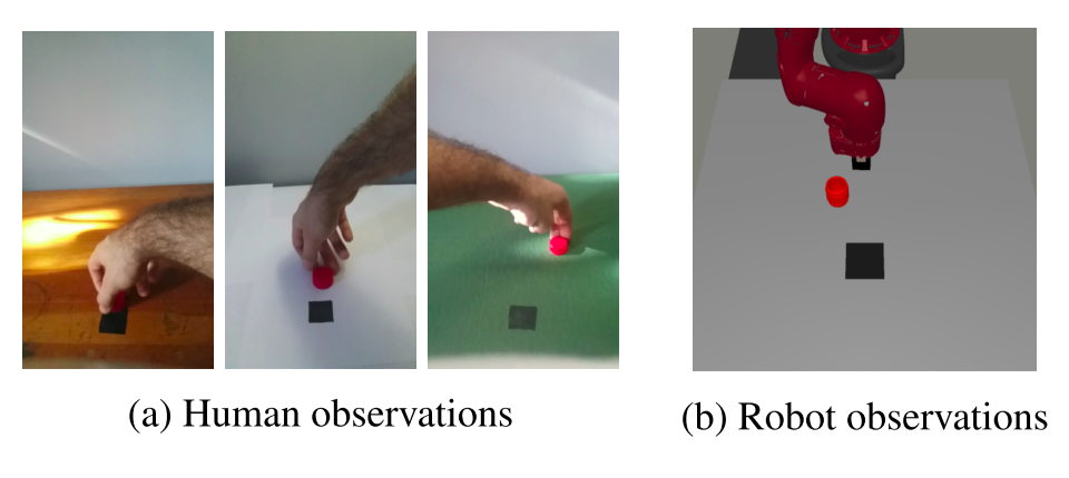 Comparison of human and robot observations